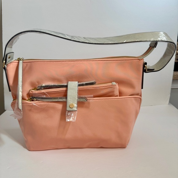 NWT. RADLEY London Alpha Road Nylon Medium Zip Top shoulder crossbody bag.